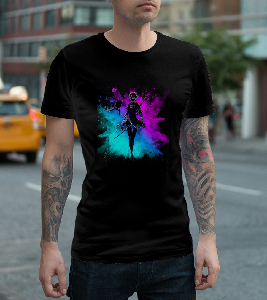Yorha 2B Splash Art Nier Automata T-Shirt