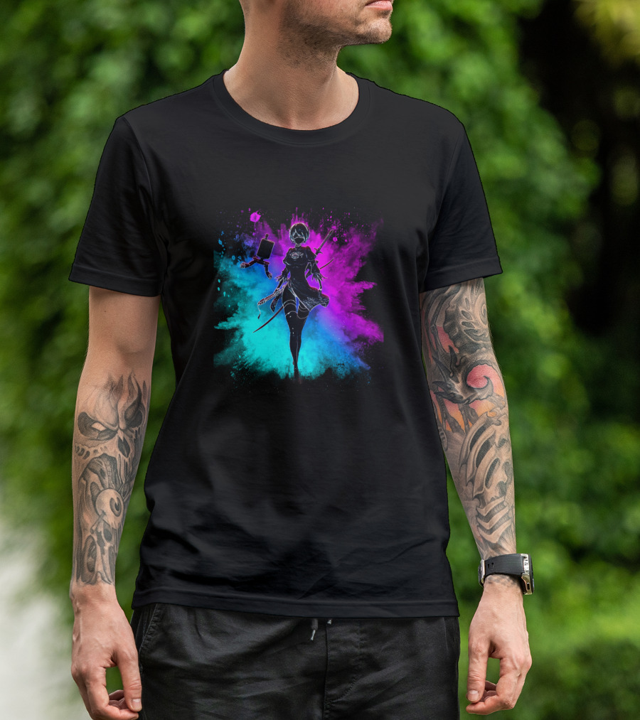 Yorha 2B Splash Art Nier Automata T-Shirt