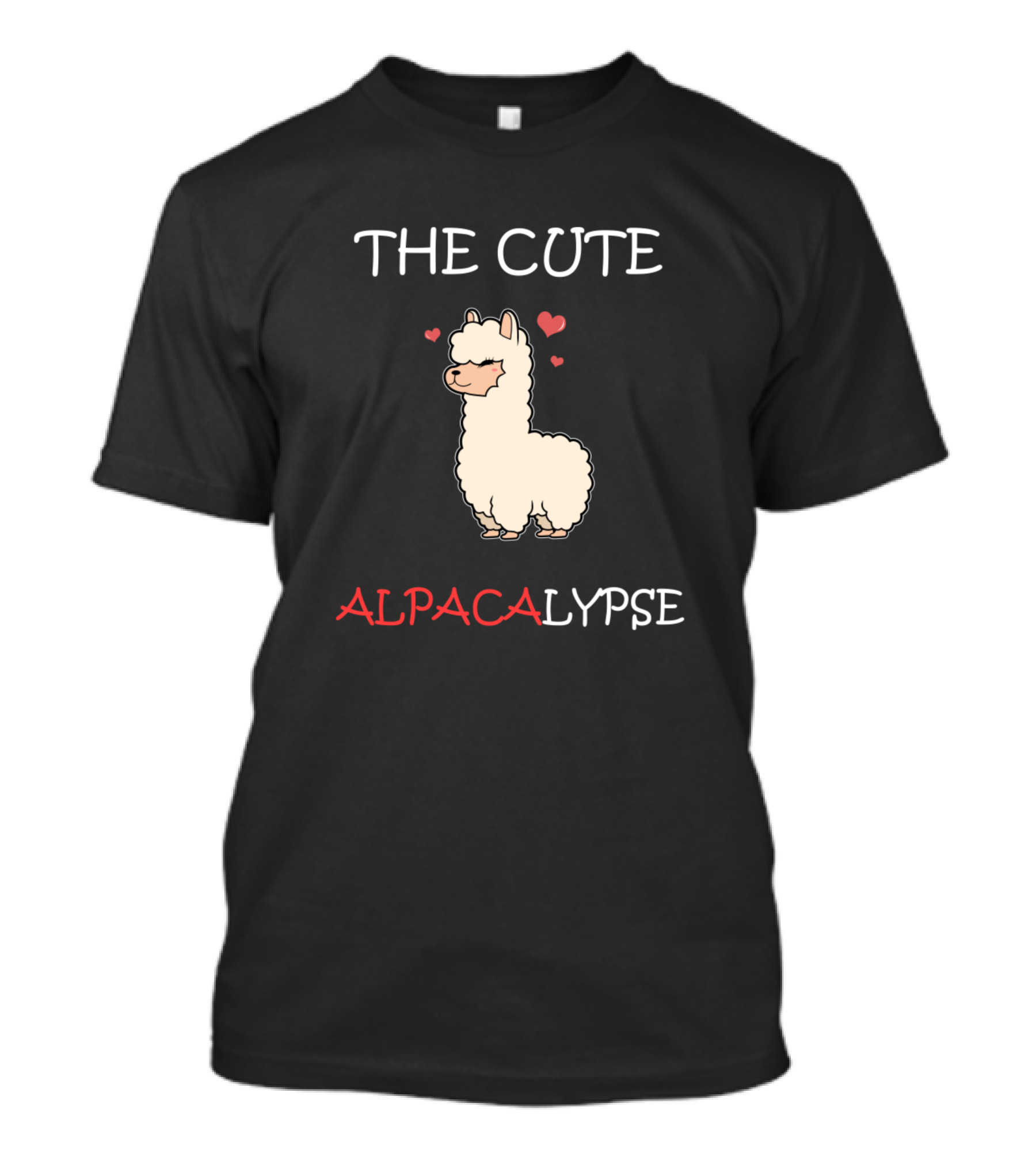 The Cute Alpacalypse Llama Alpaca T-Shirt