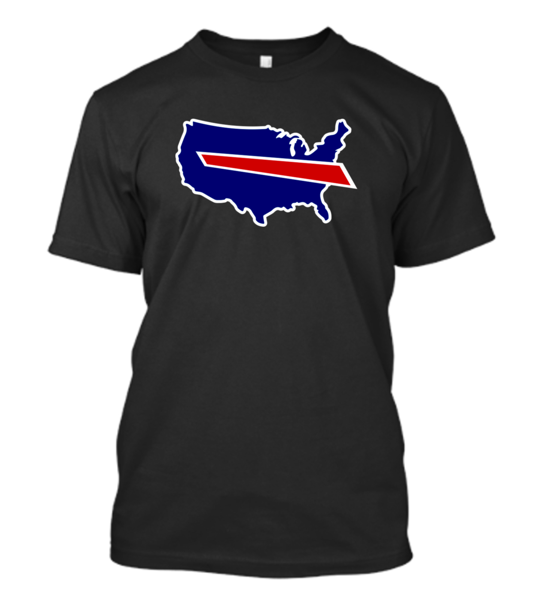 Buffalo Bills USA Map T-Shirt