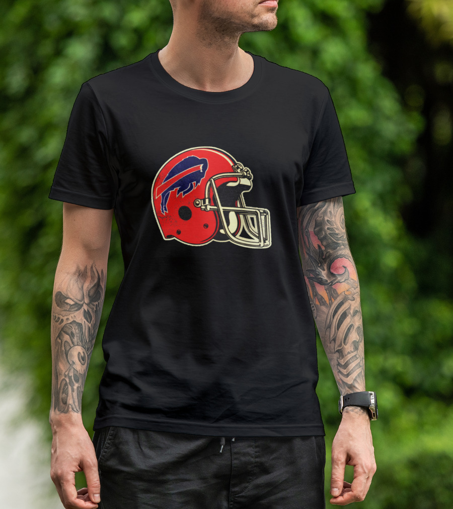 Buffalo Bills Football Helmet T-Shirt