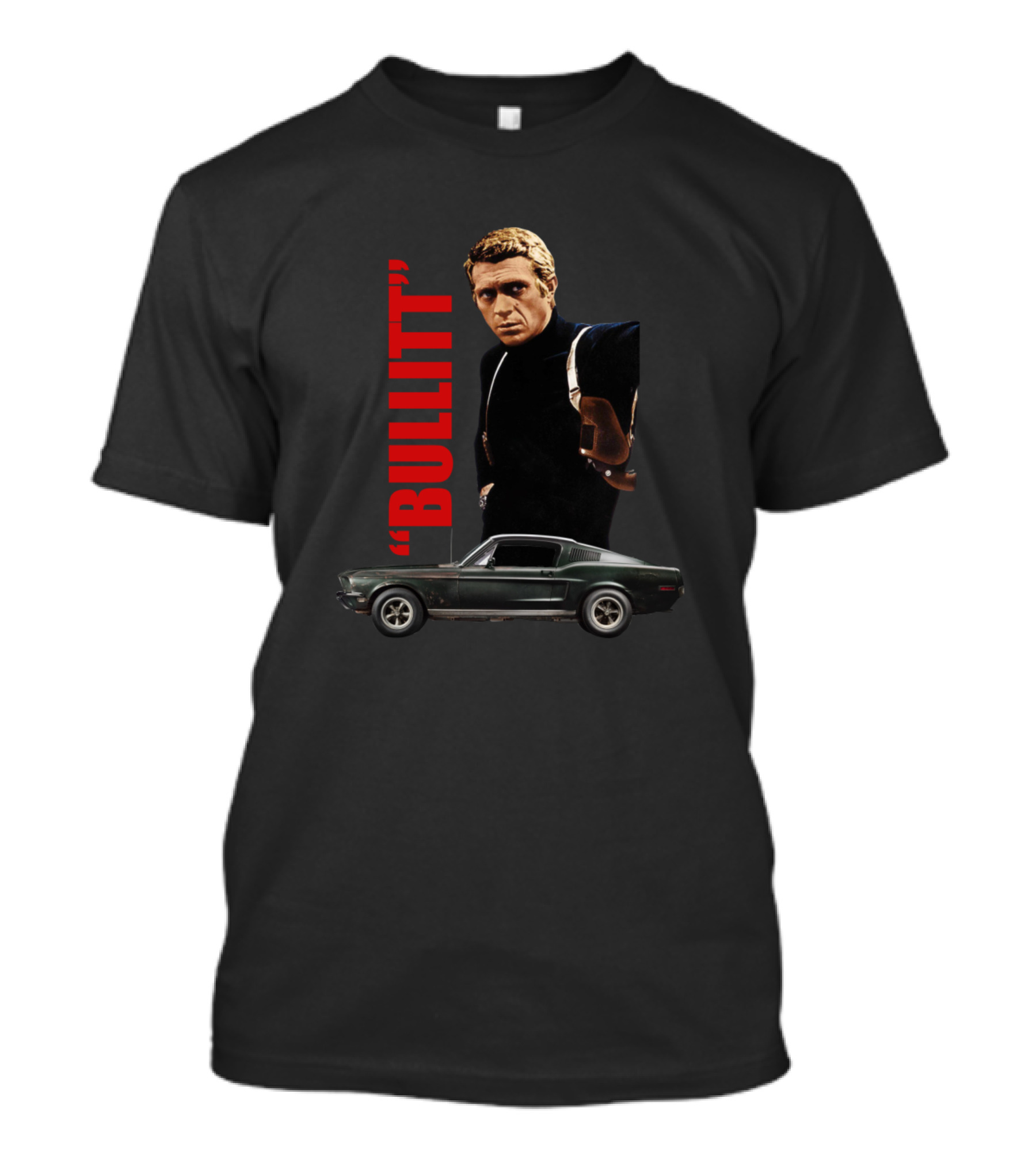 Bullitt Steve McQueen Mustang Iconic Film T-Shirt
