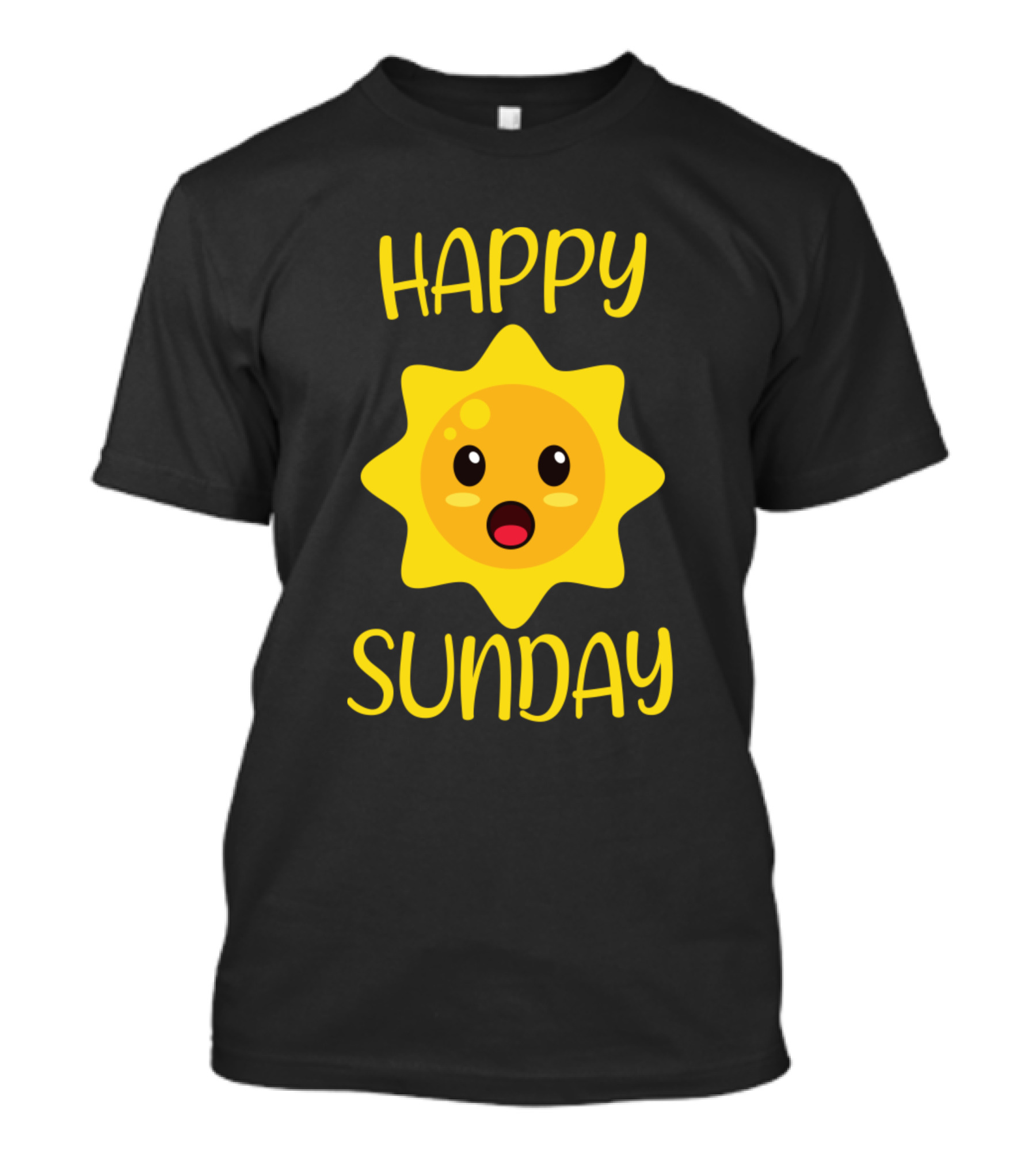 Happy Sunday Kawaii Sun Cute Face T-Shirt