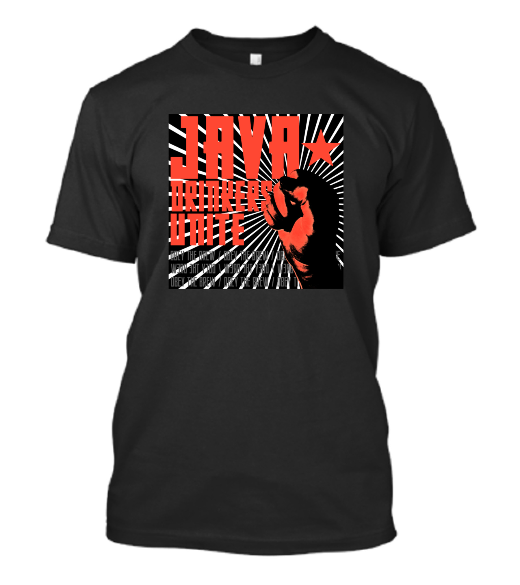 Java Drinkers Unite Obey The Brew T-Shirt