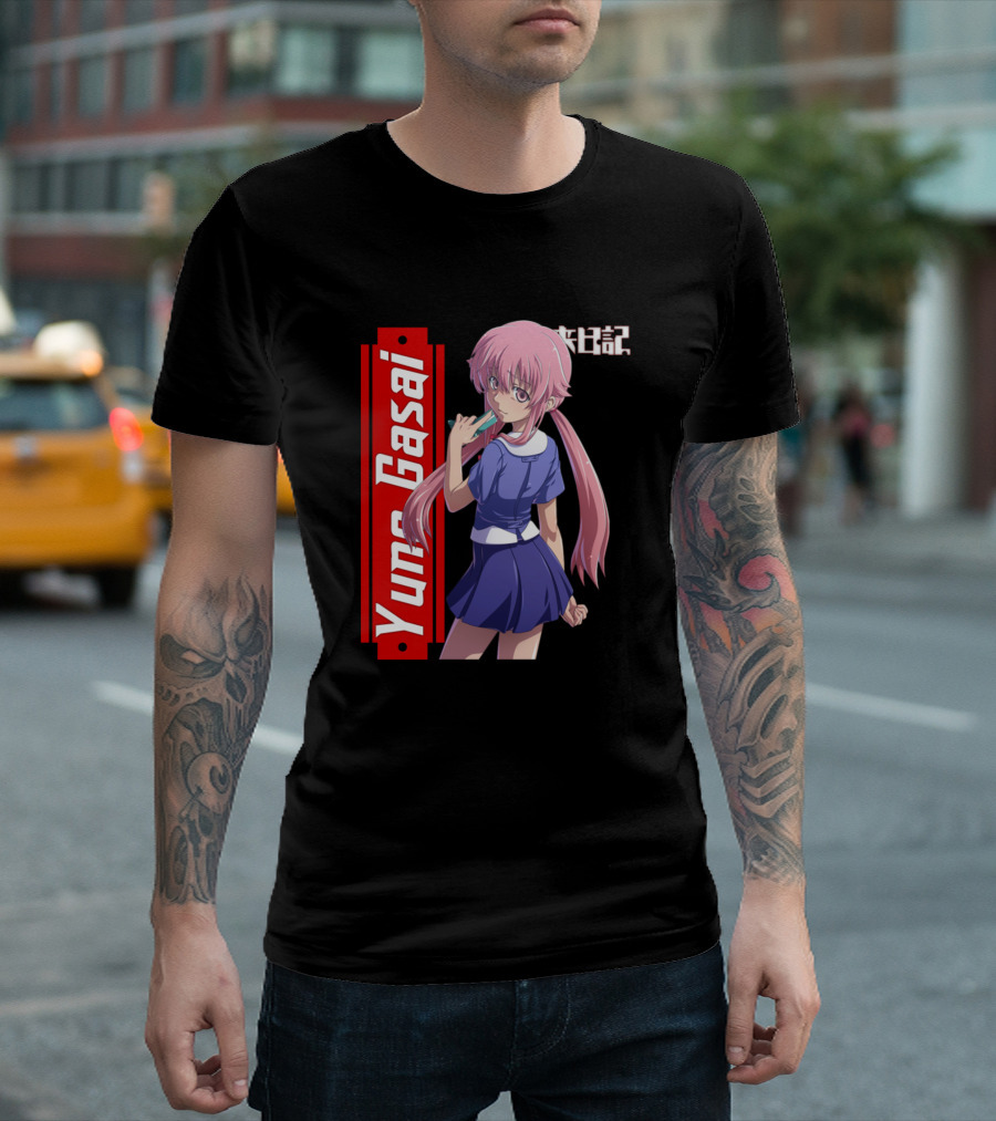 Kawaii Yuno Gasai Future Diary Anime Character Pose T-Shirt