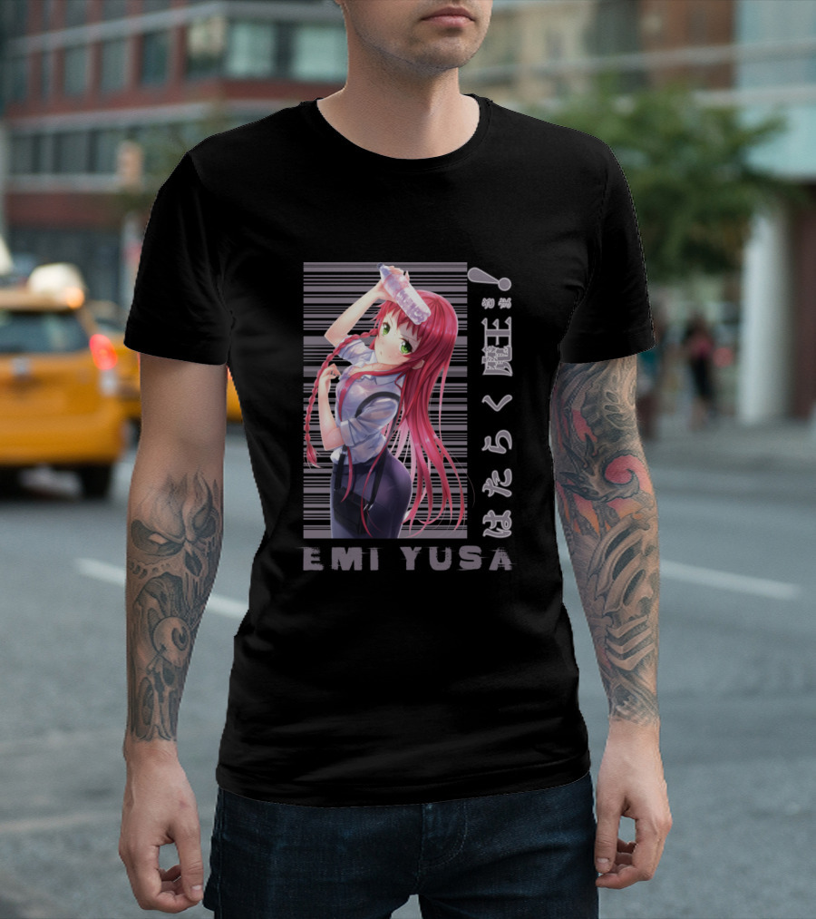 EMI YUSA HATARAKU MAOU SAMA ANIME CHARACTER T-Shirt