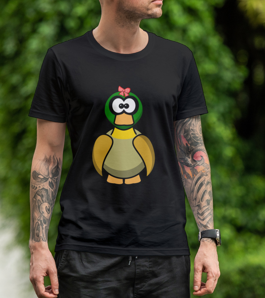 Lustiges Enten Baby Mit Roter Schleife Tolles Kin Kinder Ente T-Shirt