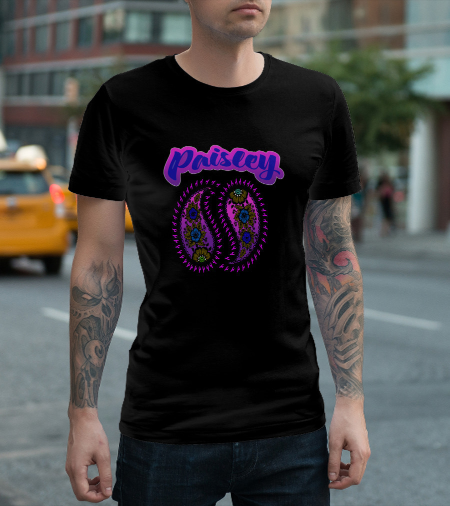 Paisley Purple Floral T-Shirt