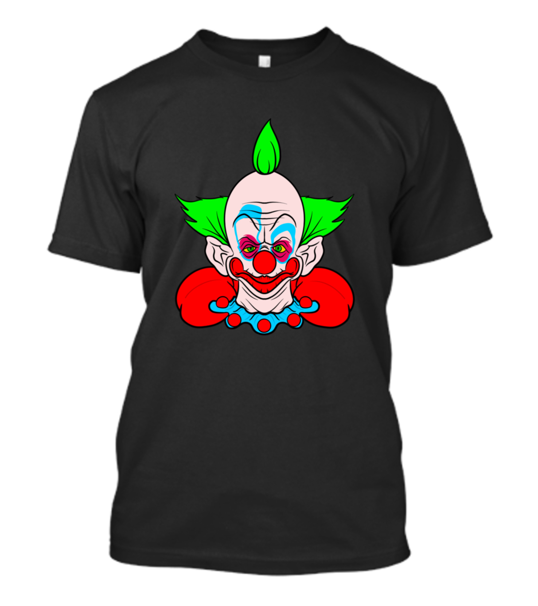 Shorty Creepy Clown Neon Hair Comic T-Shirt