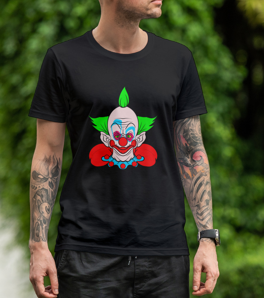 Shorty Creepy Clown Neon Hair Comic T-Shirt