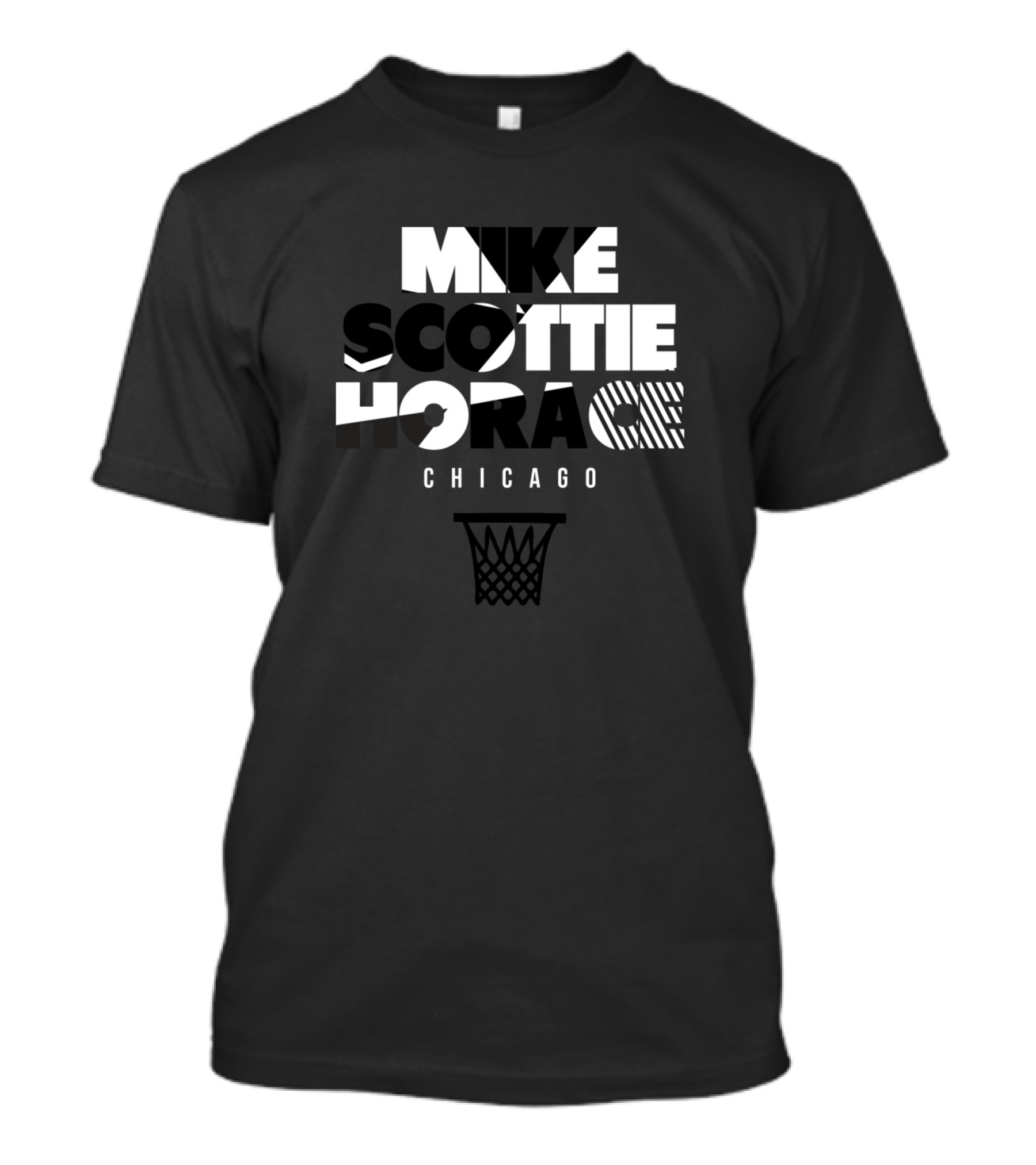 Mike Scottie Horace Chicago Basketball Icons T-Shirt