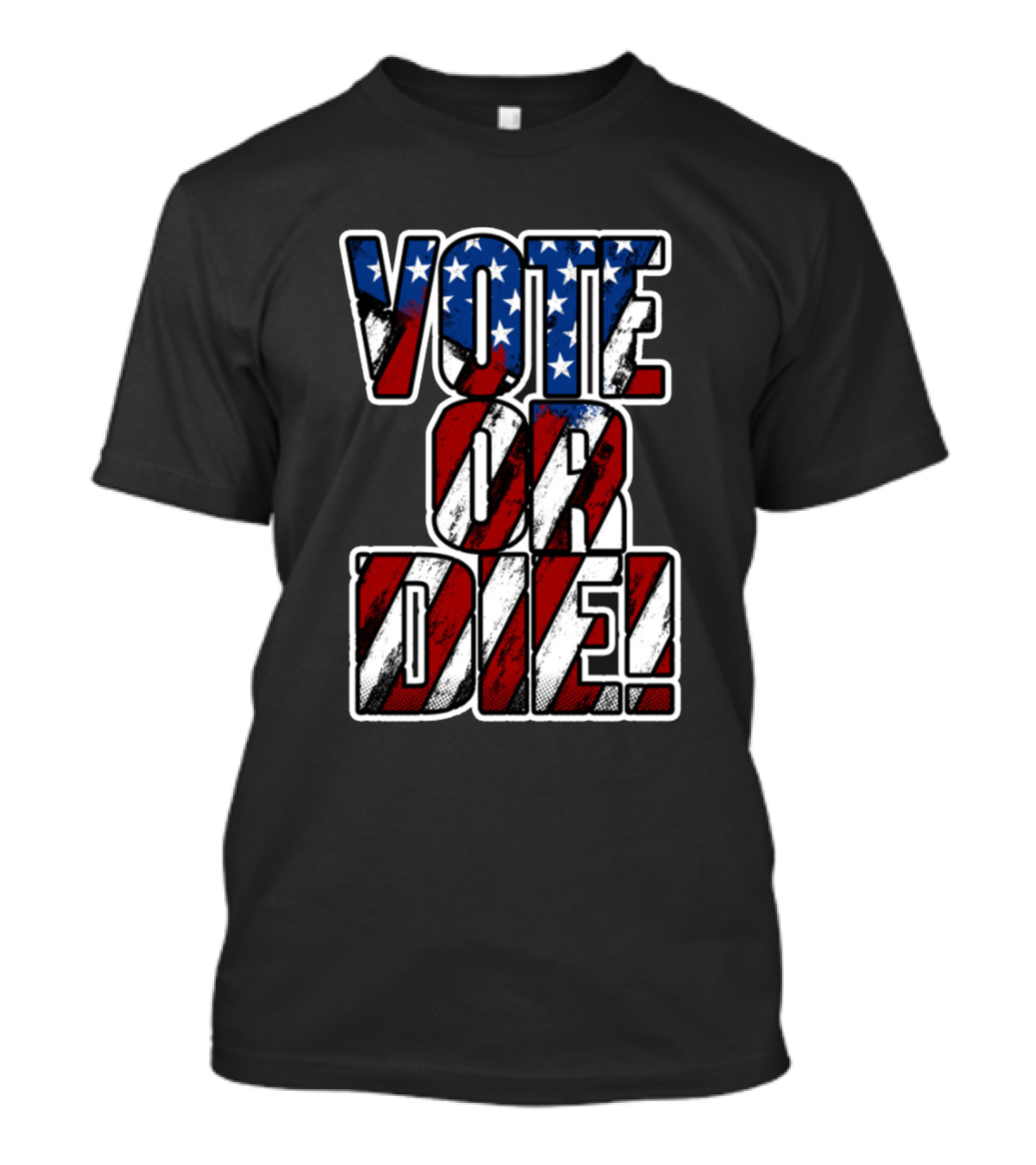Vote Or Die USA Flag Stars Stripes Election T-Shirt