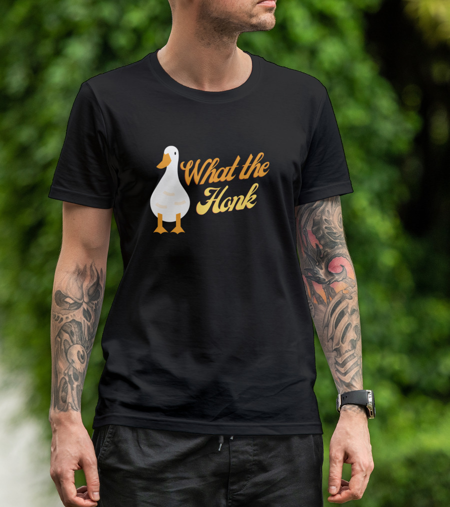 What The Honk Goose Playful Phrase T-Shirt