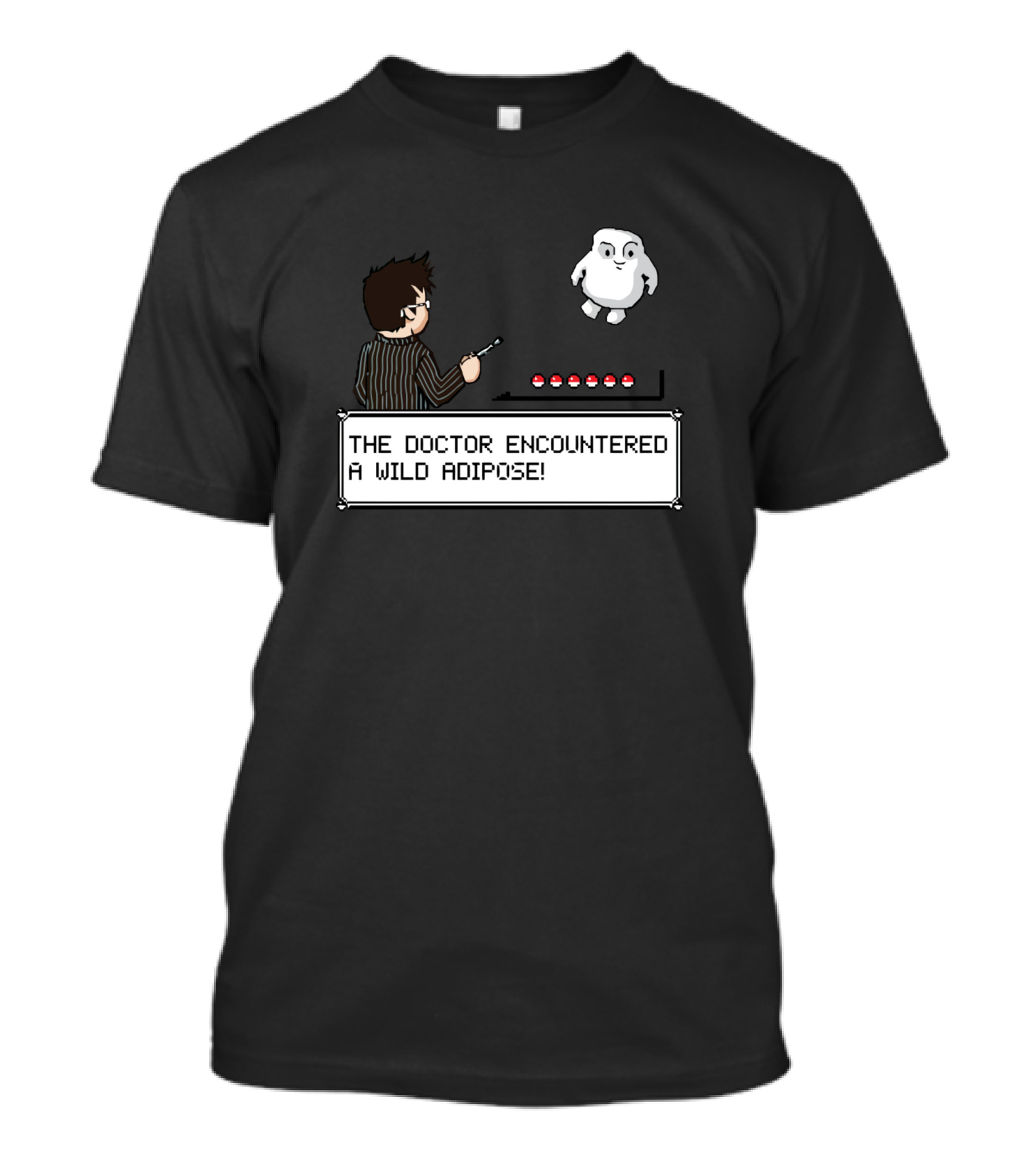 The Doctor Encountered A Wild Adipose Retro Game Crossover T-Shirt