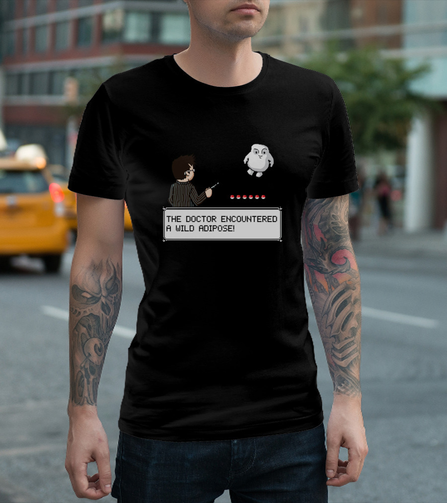 The Doctor Encountered A Wild Adipose Retro Game Crossover T-Shirt