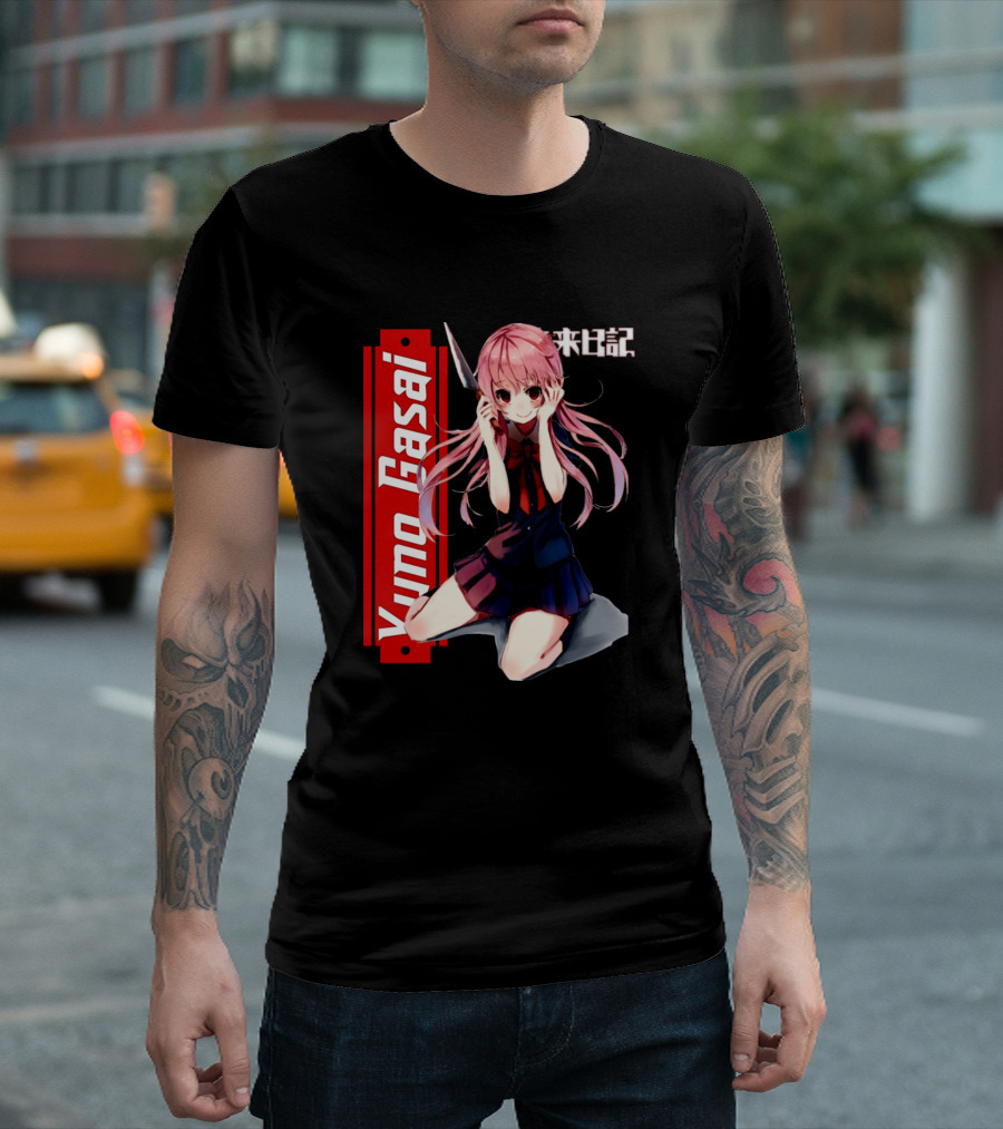 Yuno Gasai Mirai Nikki Knife Scene T-Shirt