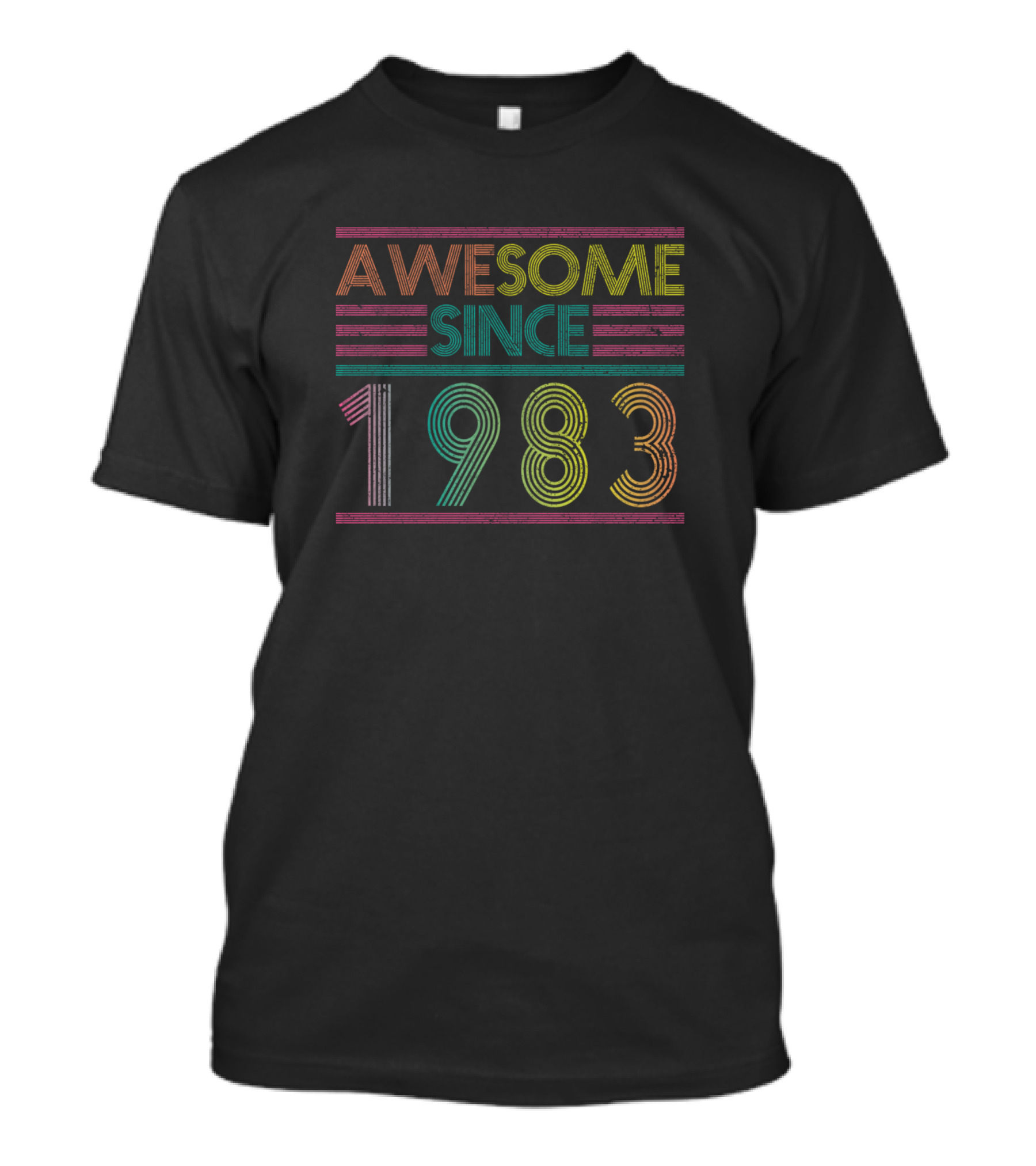 Awesome Since 1983 Best Retro Vintage Birthday Year T-Shirt