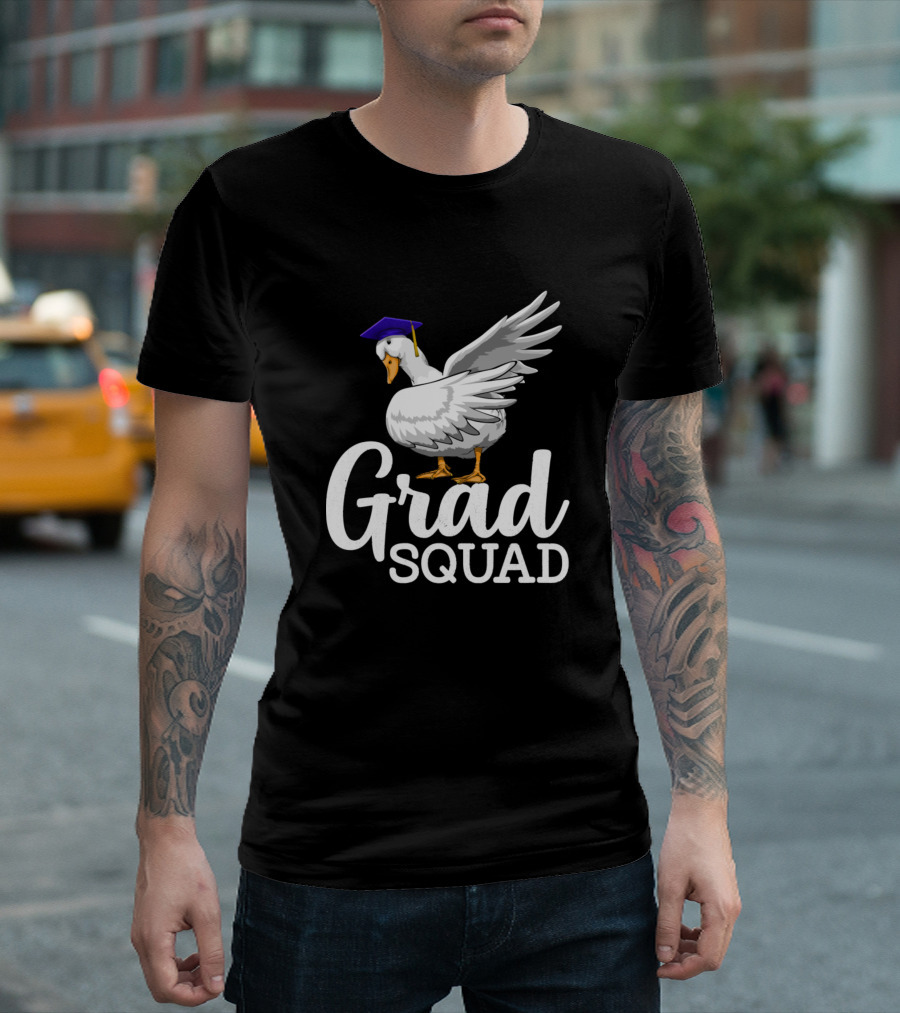 Grad Squad Dabbing Duck Graduation Ducklings T-Shirt