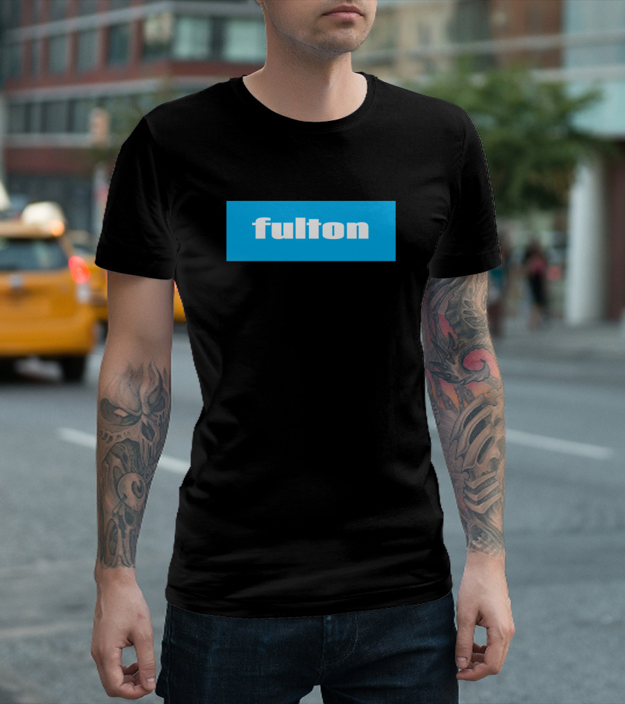 Fulton Blue Rectangular T-Shirt