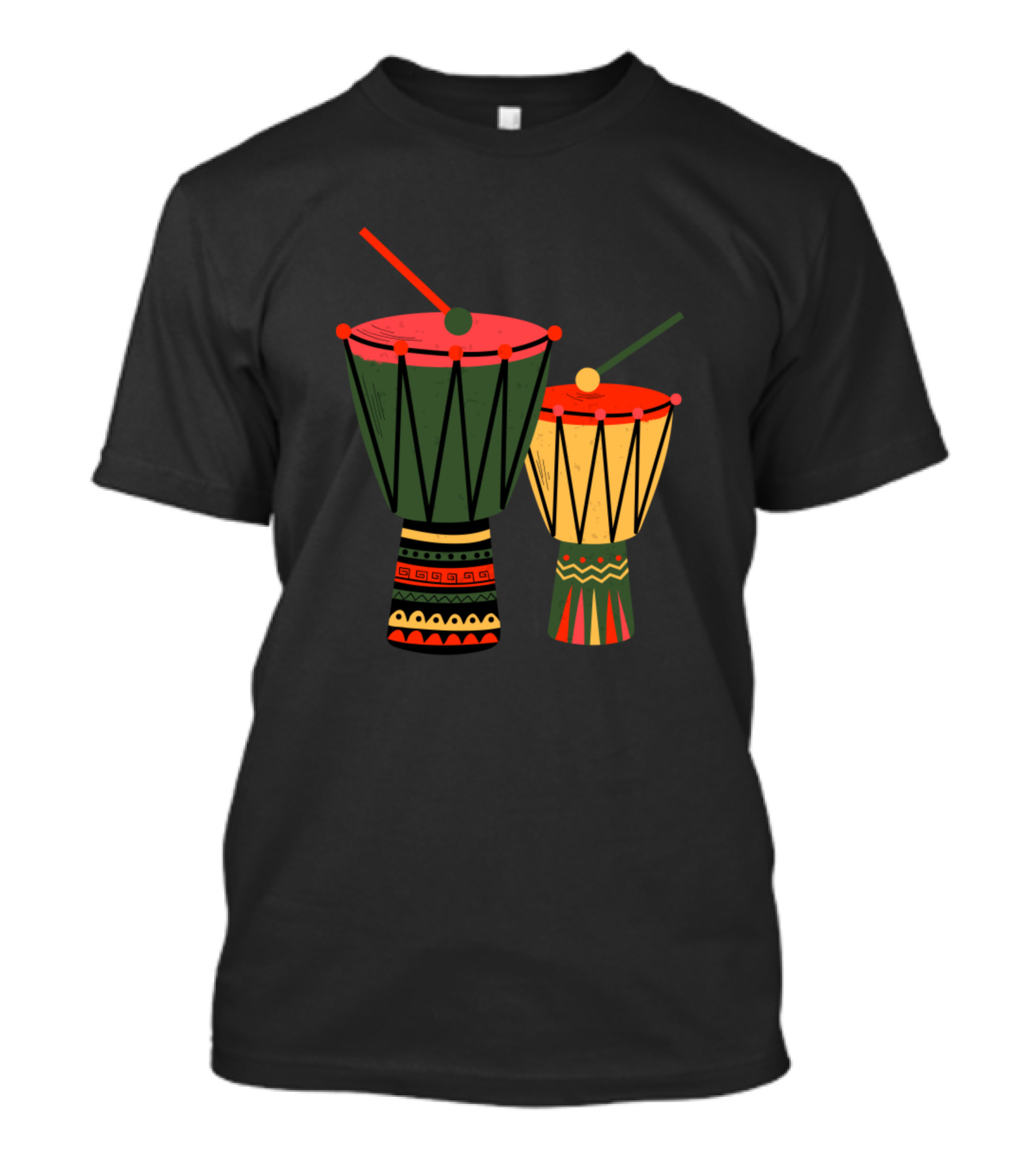 Funny Kwanzaa African Drums Colorful T-Shirt