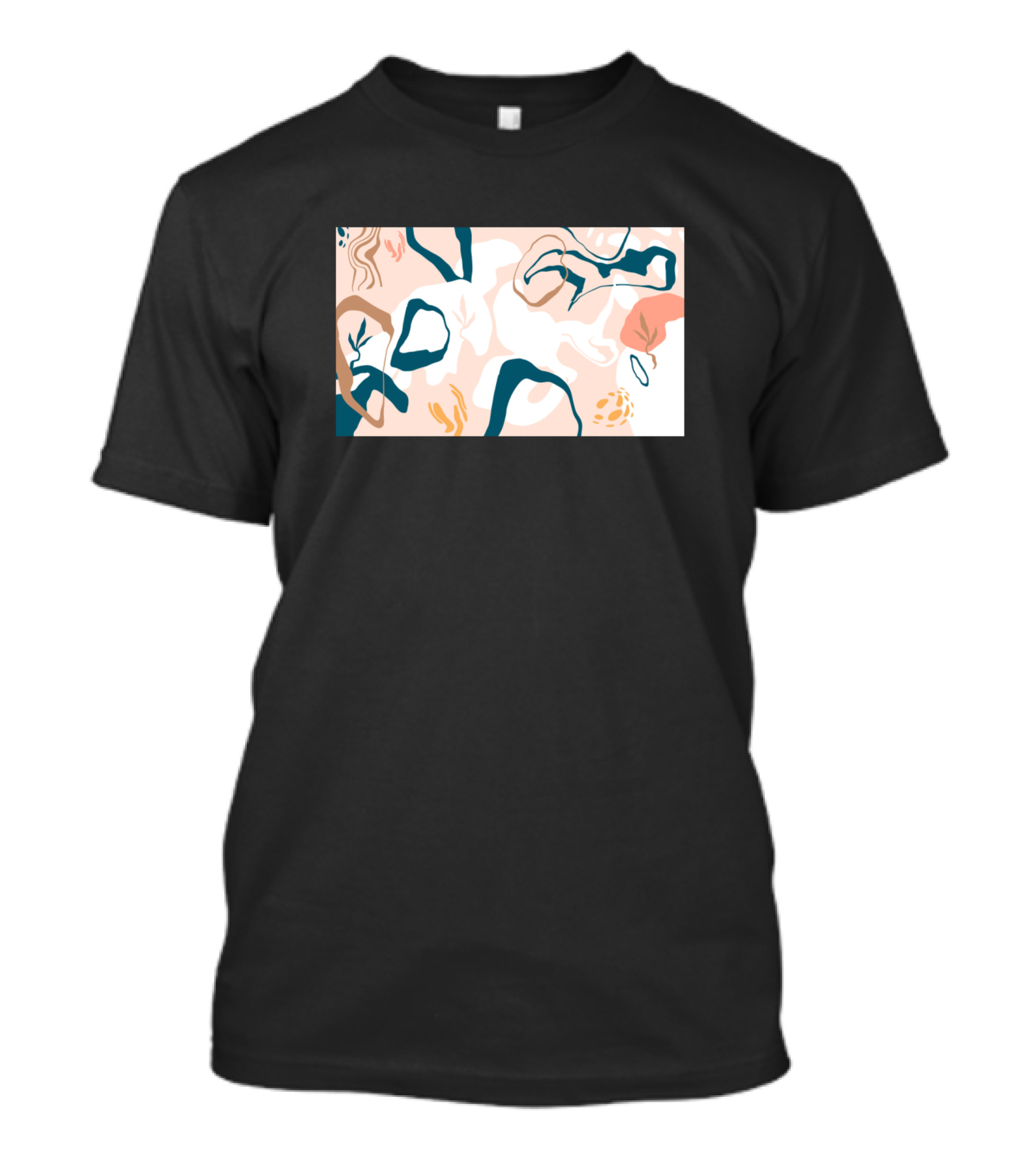 Liquid Abstract Organic Fluid Shapes T-Shirt