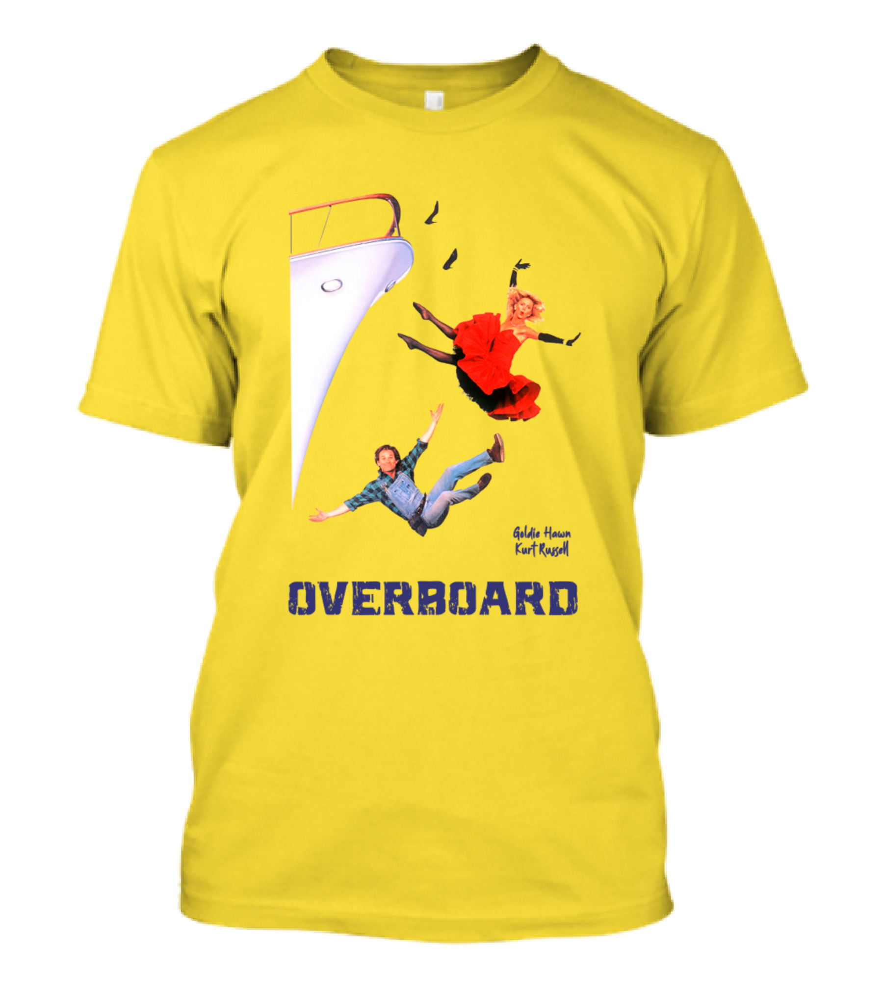 Overboard 1987 Goldie Hawn Kurt Russell Cruise Scene T-Shirt