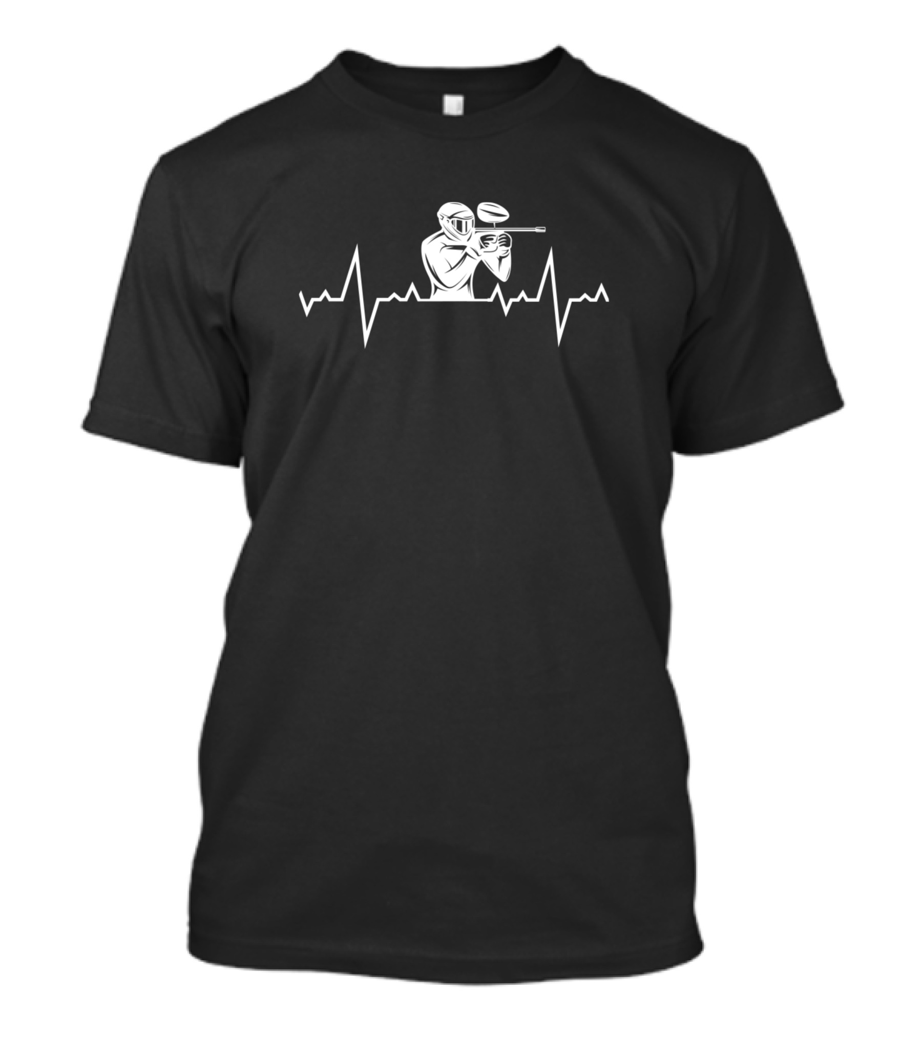 Paintball Heart Beats Pulse Line Player T-Shirt