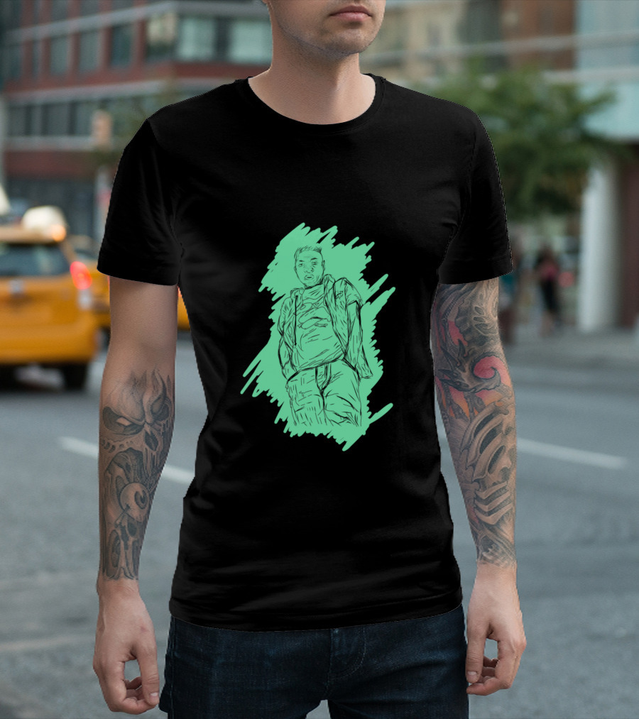 Sketch Post With Colour Urban Comic T-Shirt