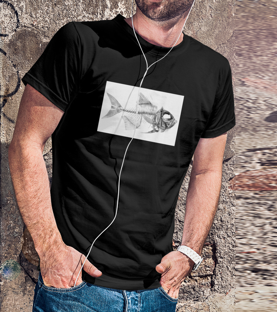 Squelette Poisson Skeletal T-Shirt