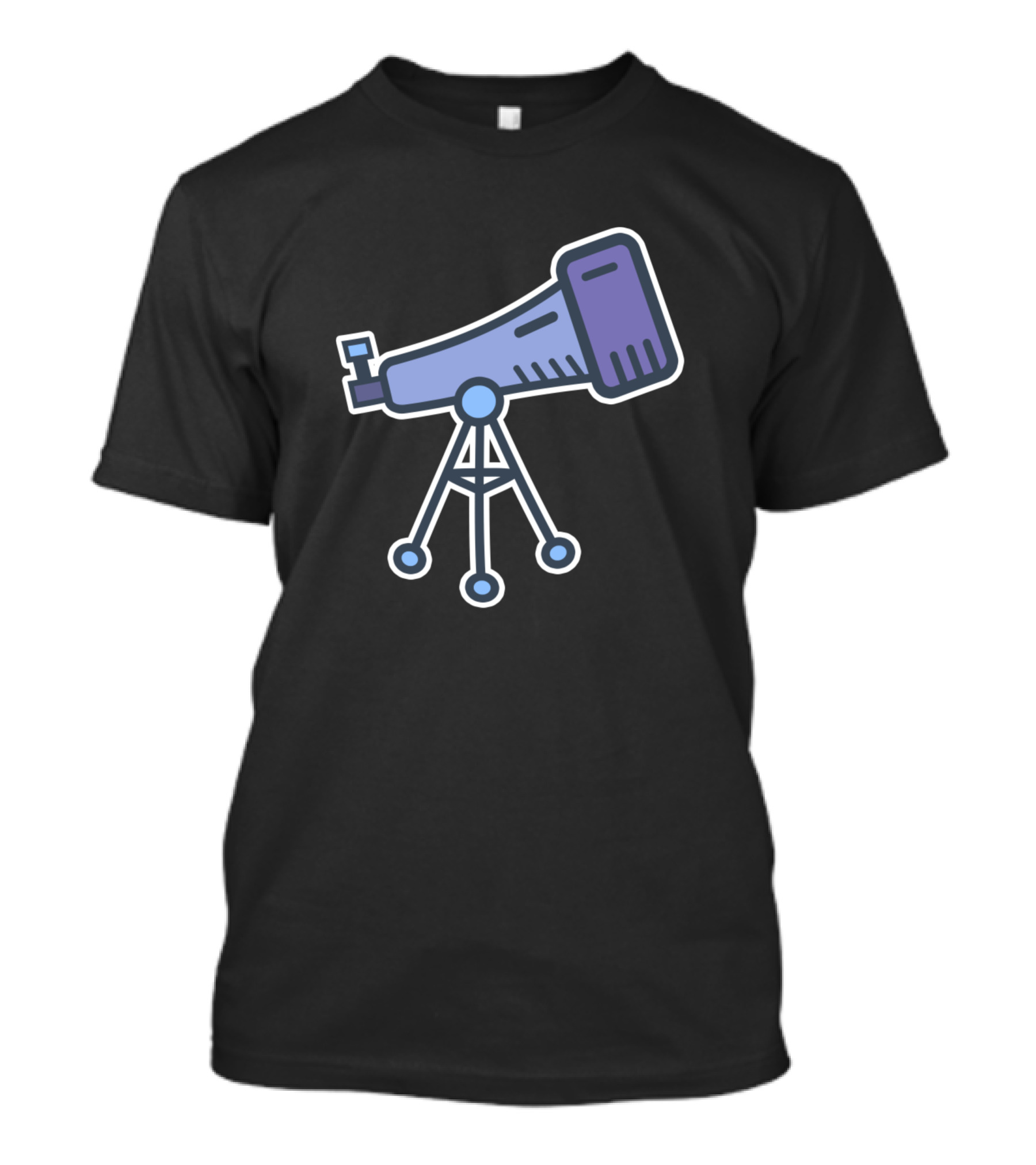 Cartoon Telescope Astronomy Is My Passion T-Shirt