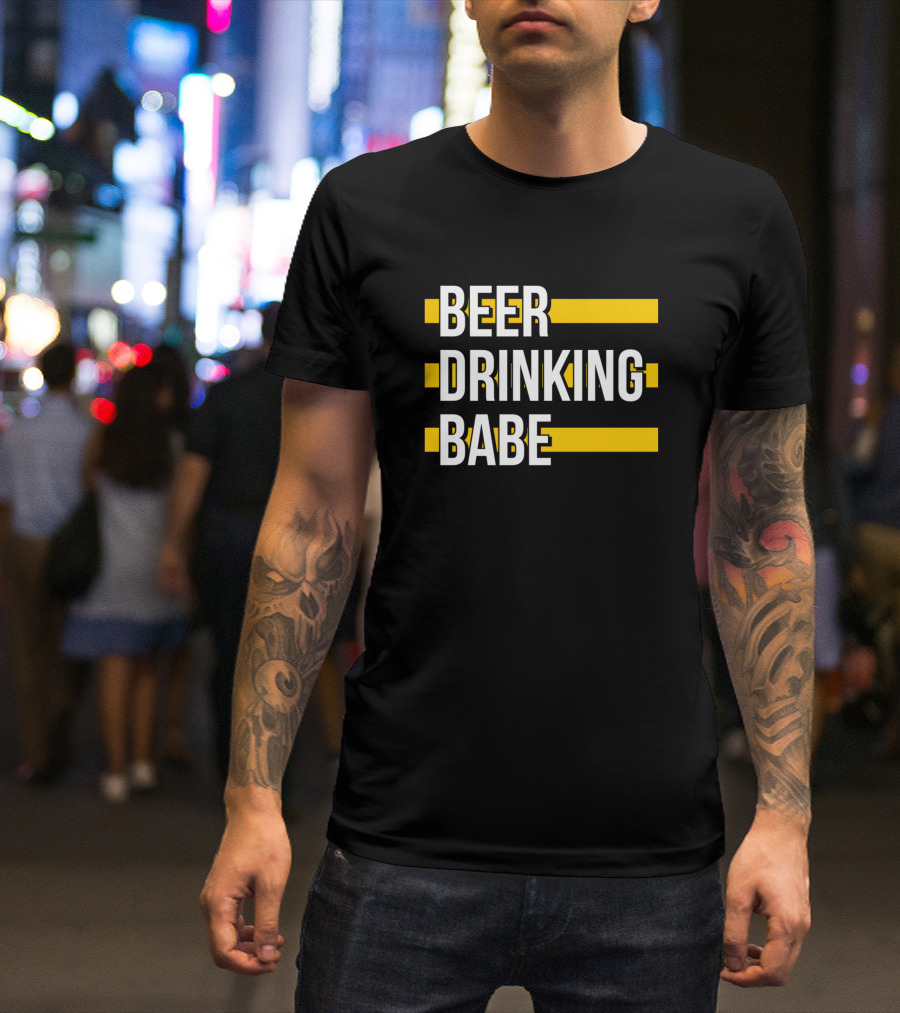 Beer Drinking Babe T-Shirt