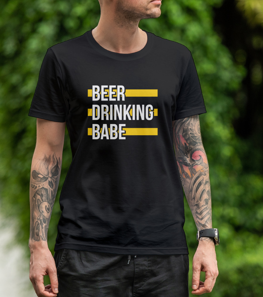 Beer Drinking Babe T-Shirt