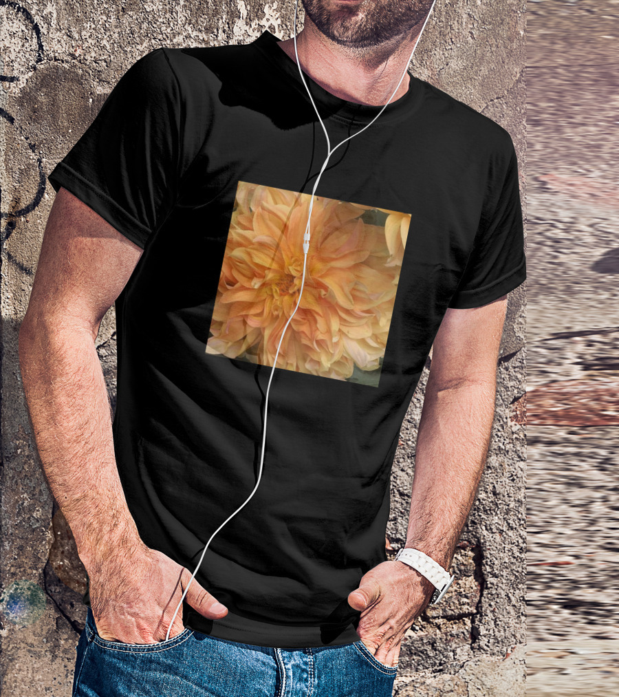 Dahlia Flower Orange Blossom Bloom T-Shirt