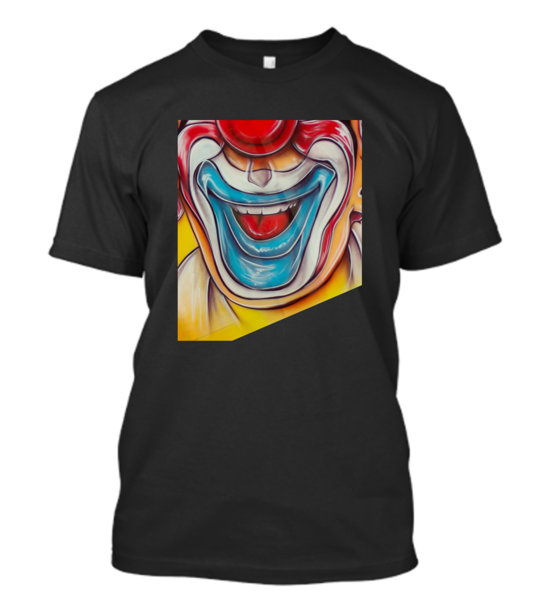 Funny Scary Clown Face Vibrant Smile T-Shirt