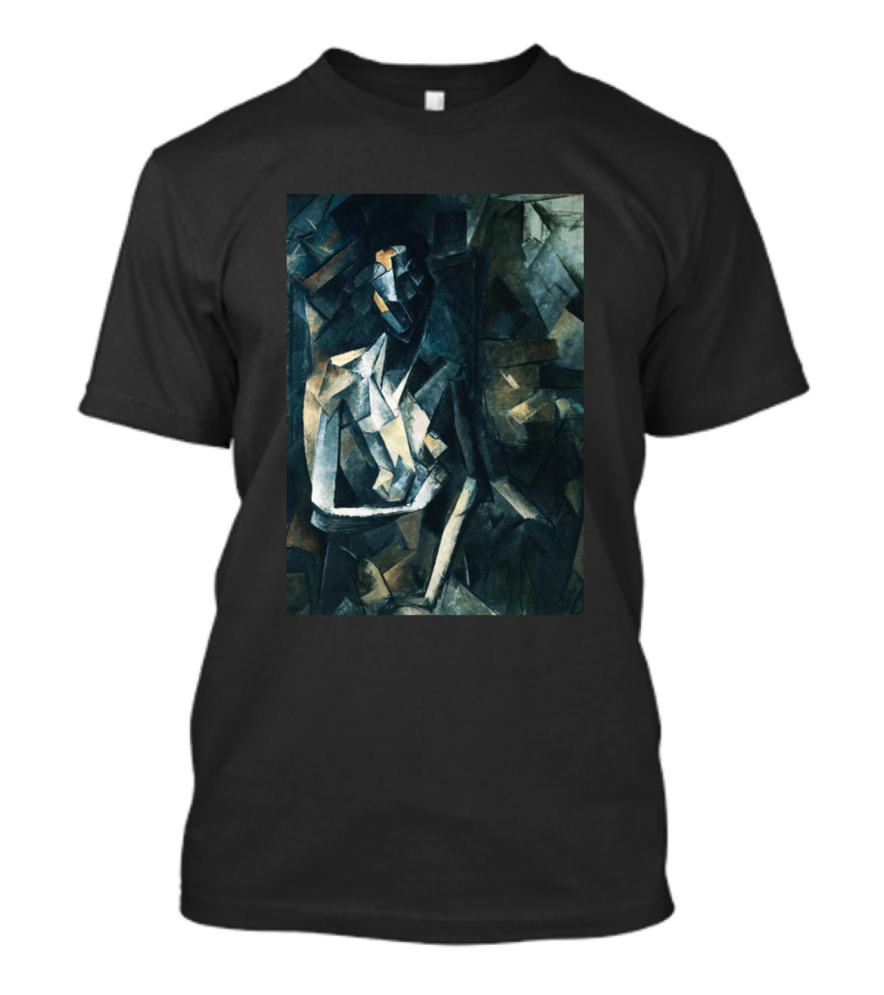 High Resolution Geometric Cubist Seated Nude Pablo Picasso T-Shirt