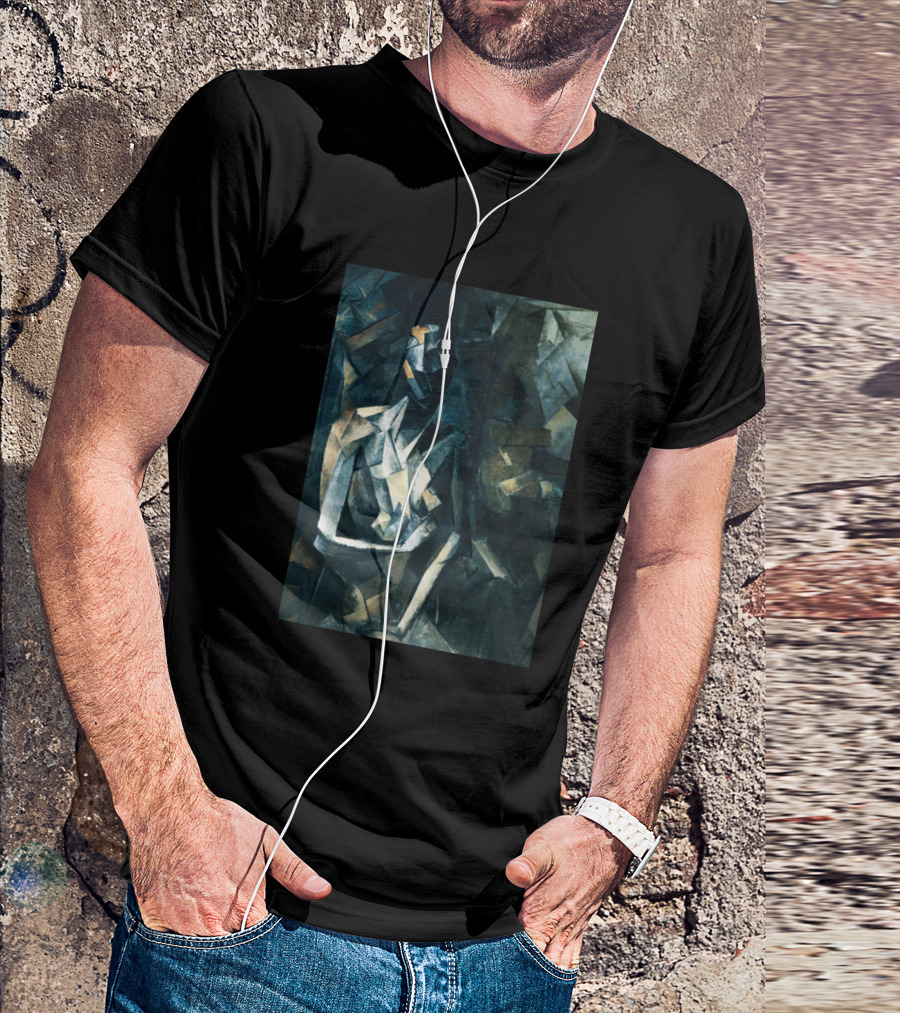 High Resolution Geometric Cubist Seated Nude Pablo Picasso T-Shirt