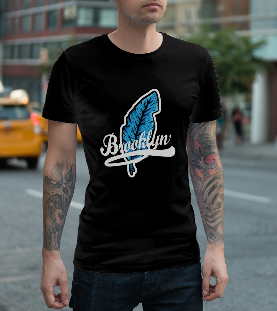 Brooklyn Blue Leaf T-Shirt