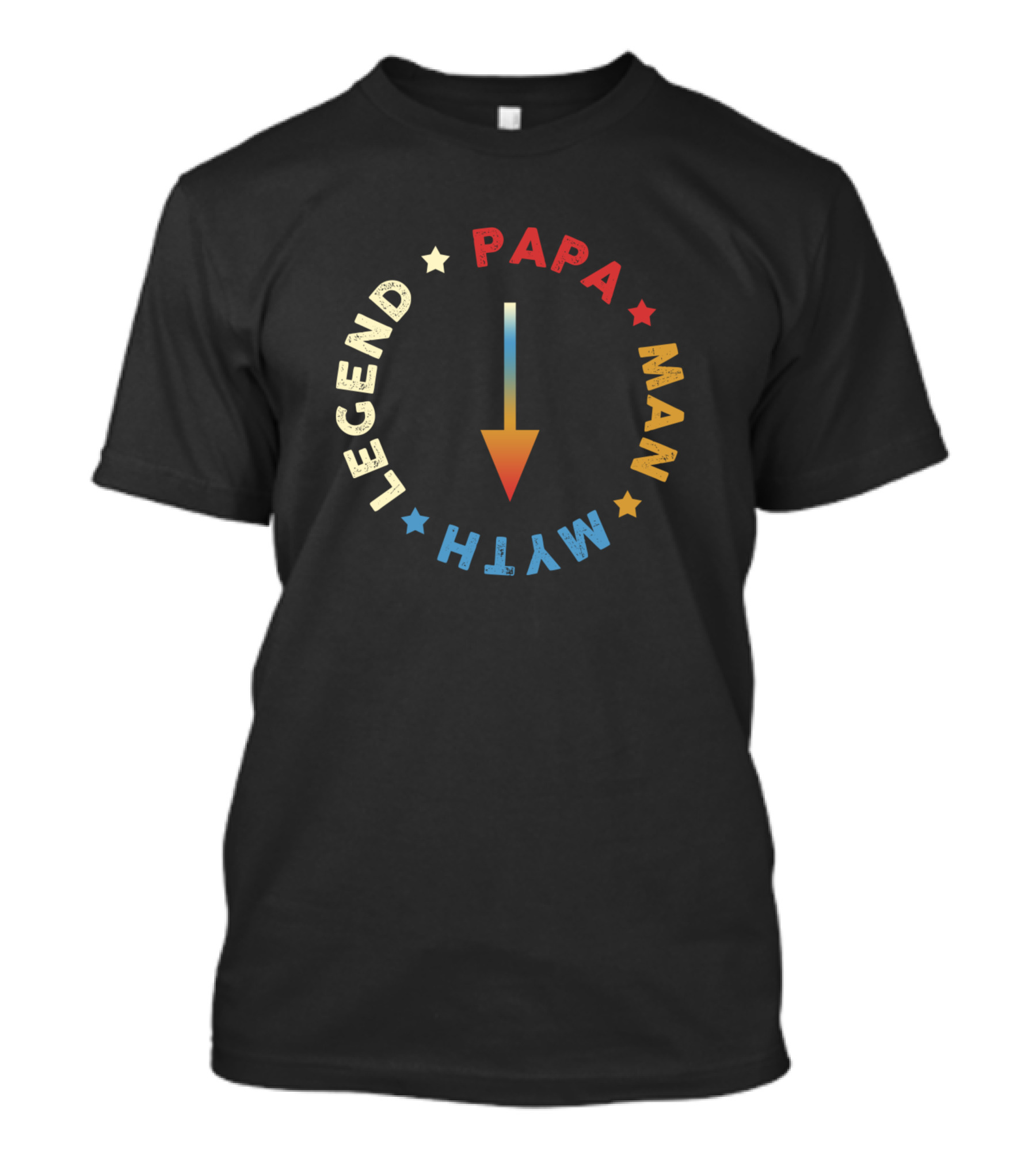 Papa Man Myth Legend Daddy Love Father's Day T-Shirt