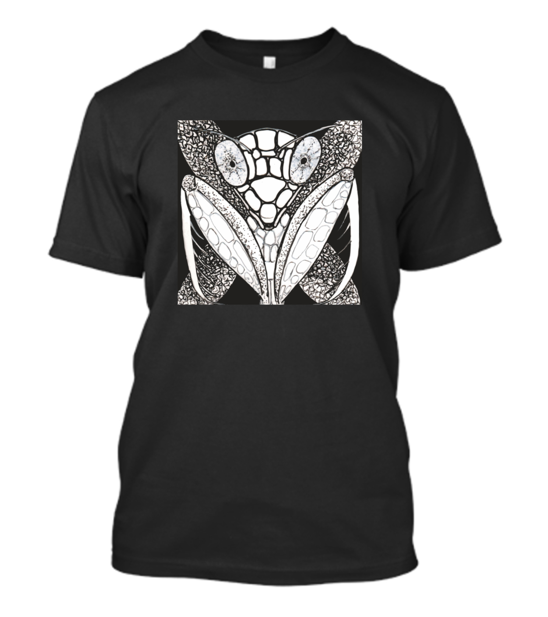 Praying Mantis Girl Intricate T-Shirt