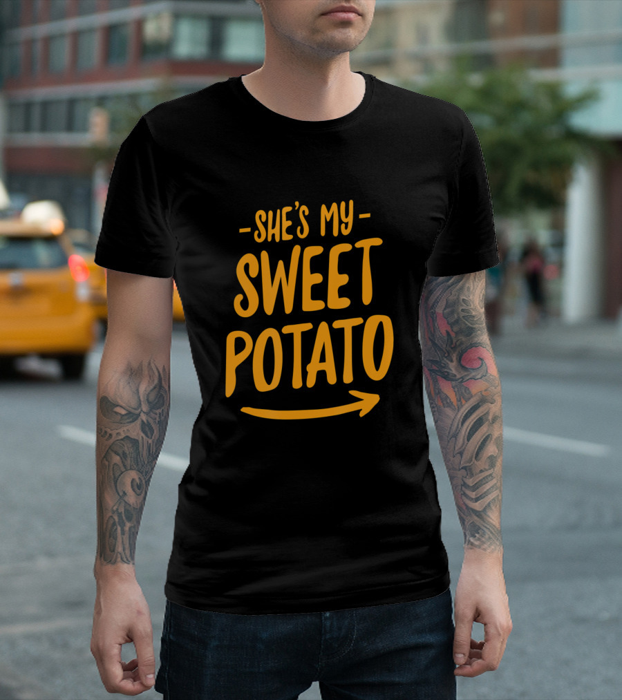 She's My Sweet Potato I Yam Couple Match T-Shirt