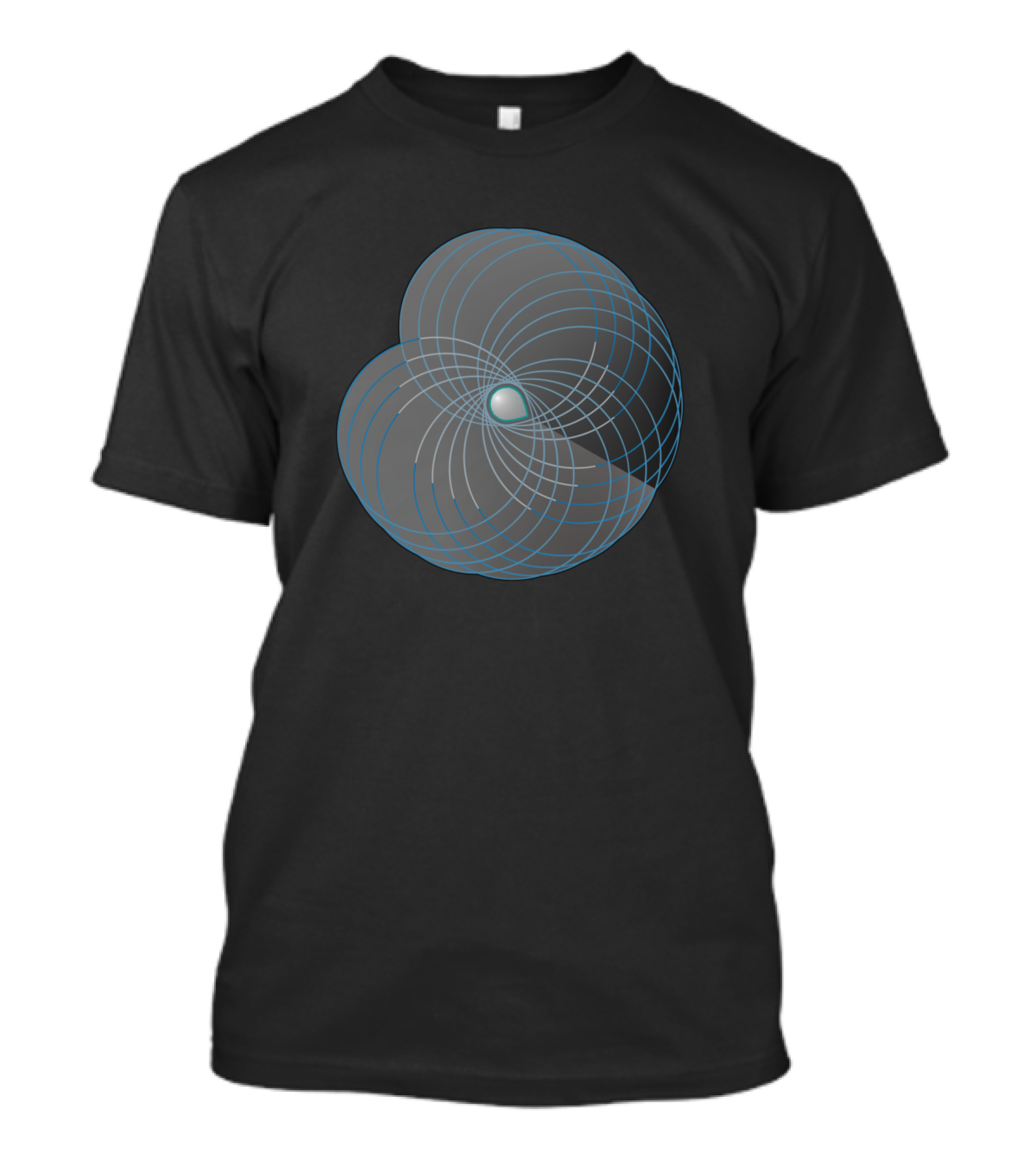 Shell Inspired Abstract Geometric T-Shirt