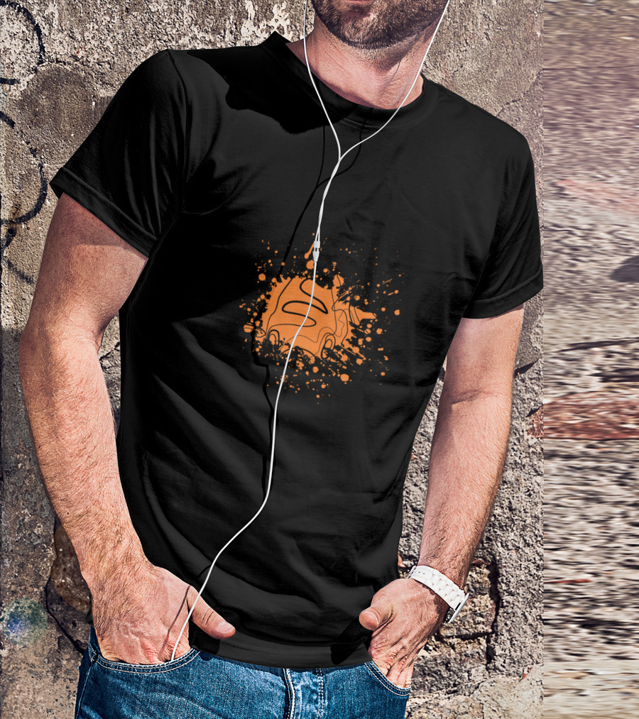 Clown Fish One Line Drawing Splash T-Shirt