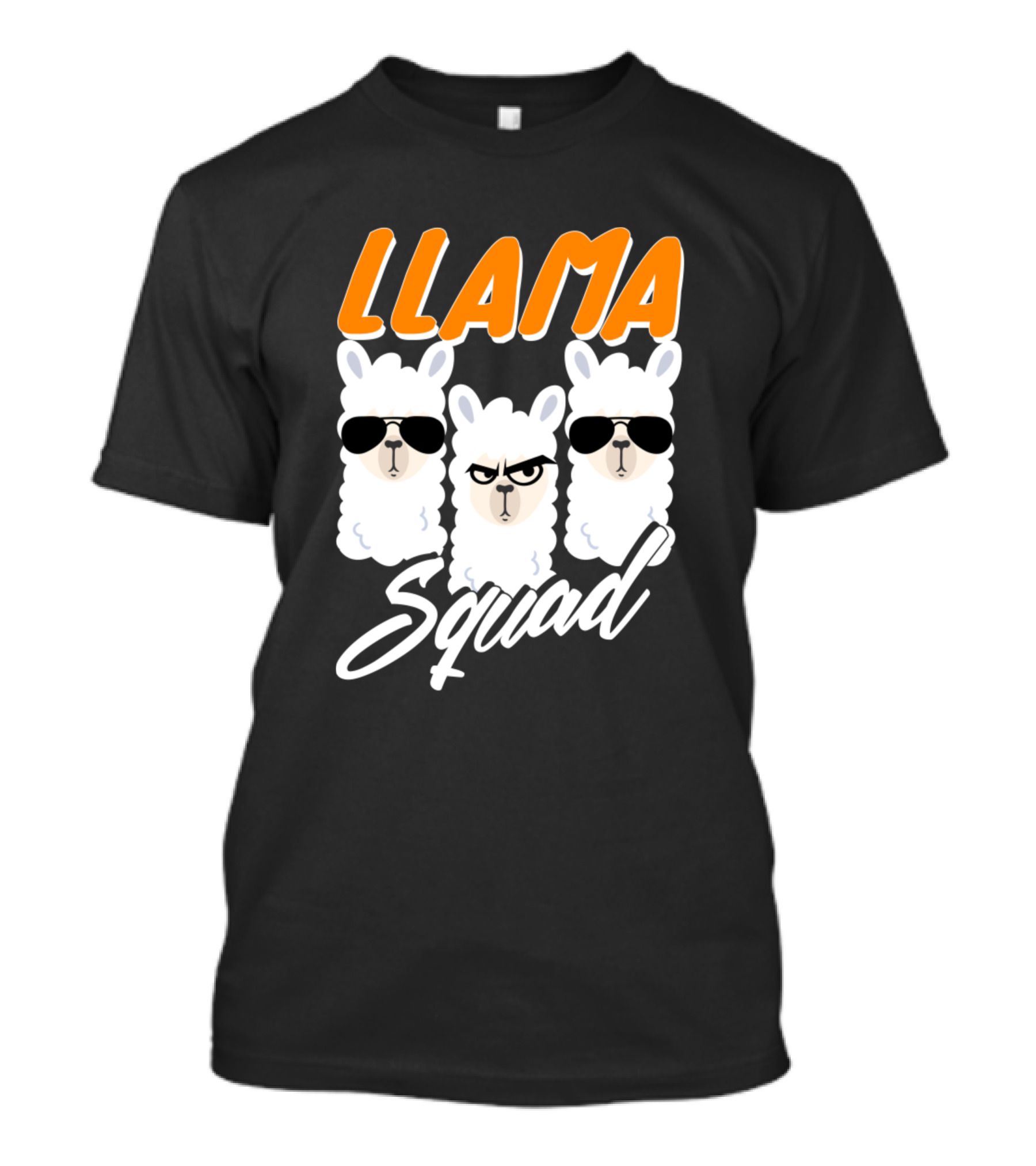 Llama Squad 80S Style Cute Retro Llamas With Sunglasses T-Shirt