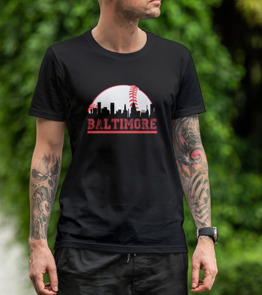 Baltimore Skyline Baseball Club Orioles T-Shirt
