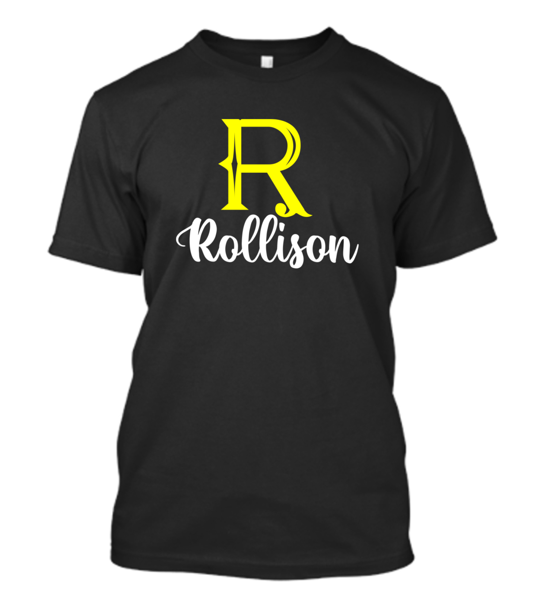 Rollison Initial R Highlighted Surname Emphasis T-Shirt