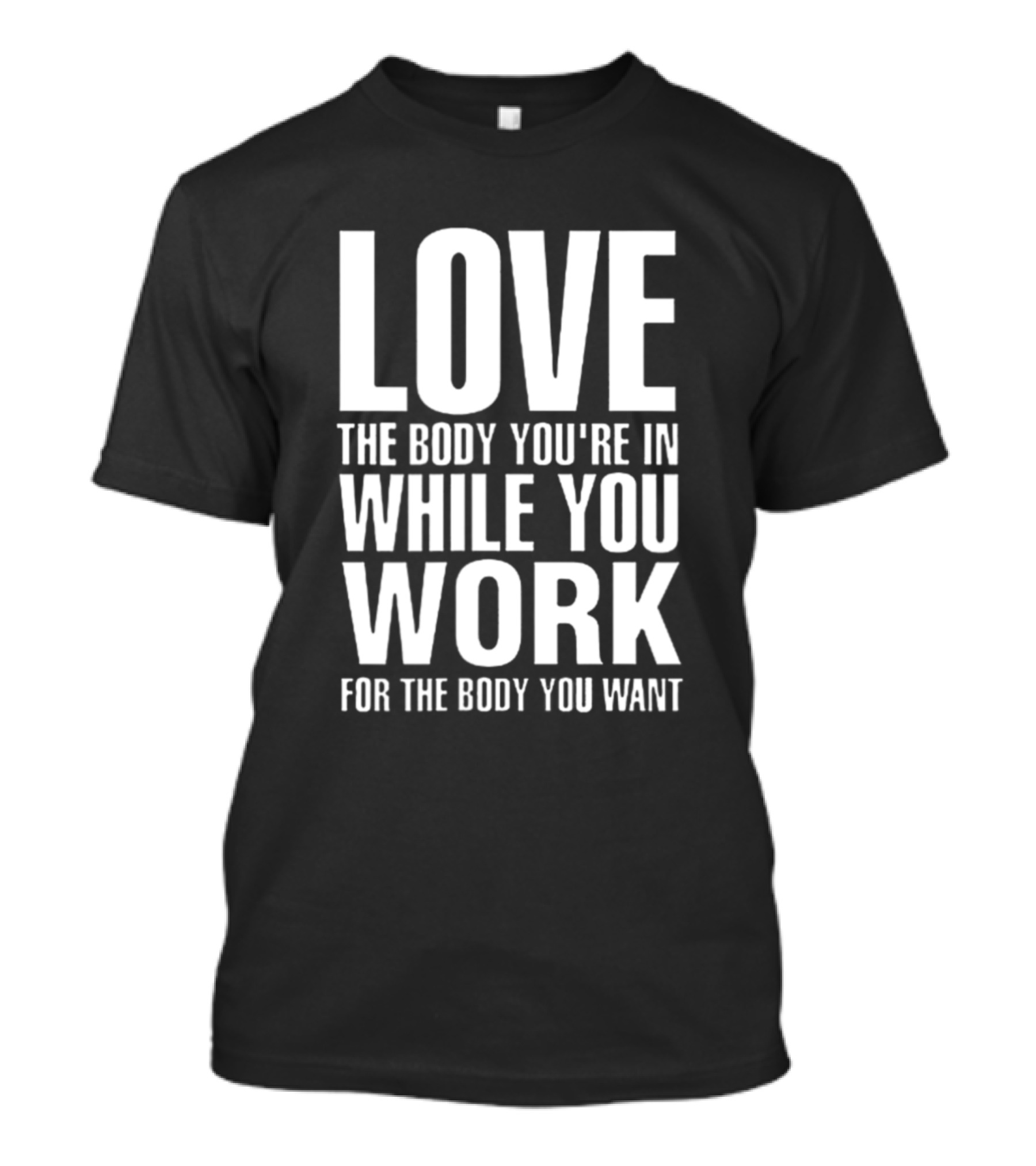Love The Body You're In While You Work For The Body You Want T-Shirt