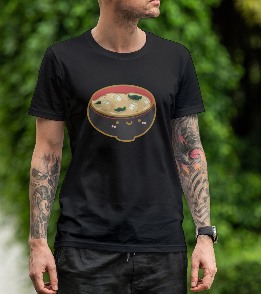 Miso Soup Kawaii Doodle Smile T-Shirt