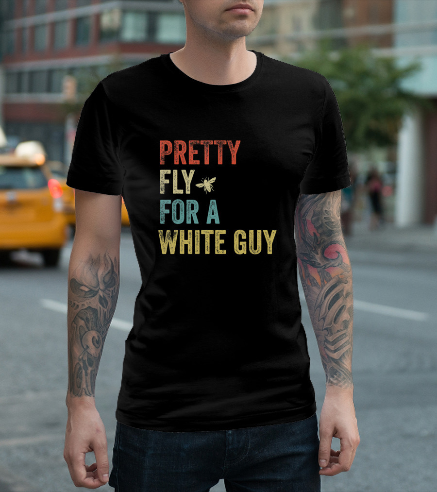 Pretty Fly For A White Guy Vintage Funny T-Shirt