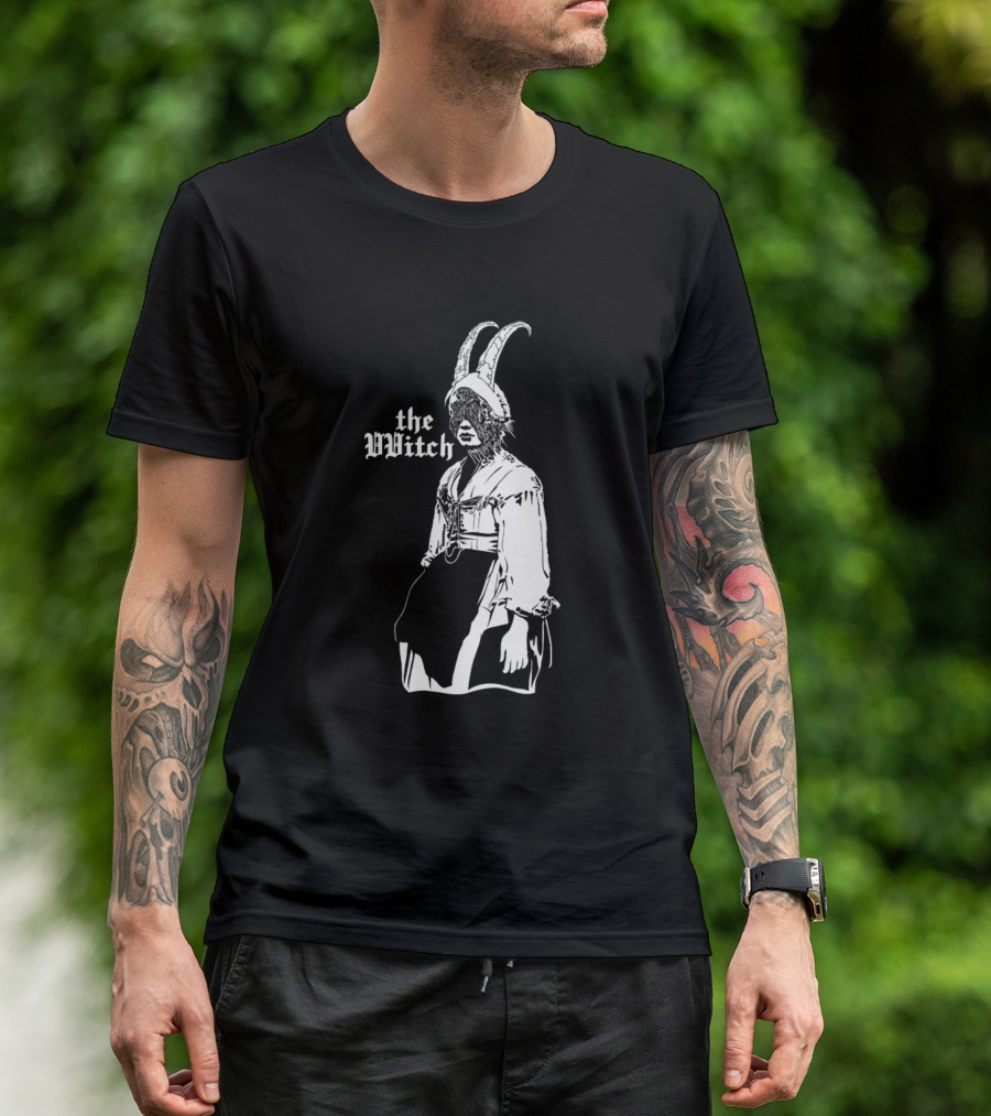 The Witch White Goat-Horned Figure T-Shirt