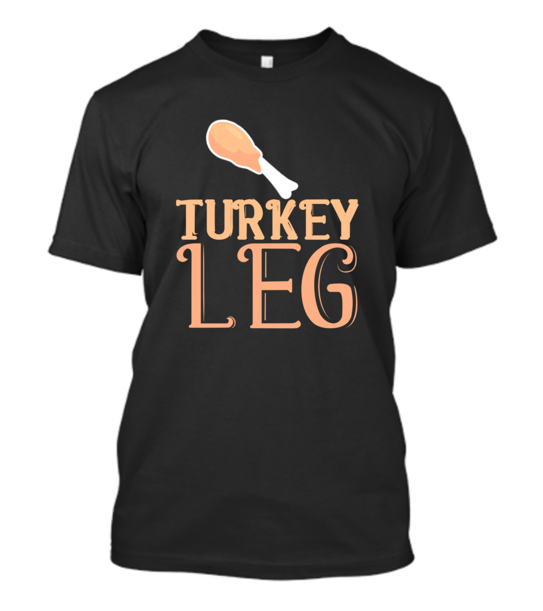 Turkey Leg Thanksgiving Fitness Gym T-Shirt